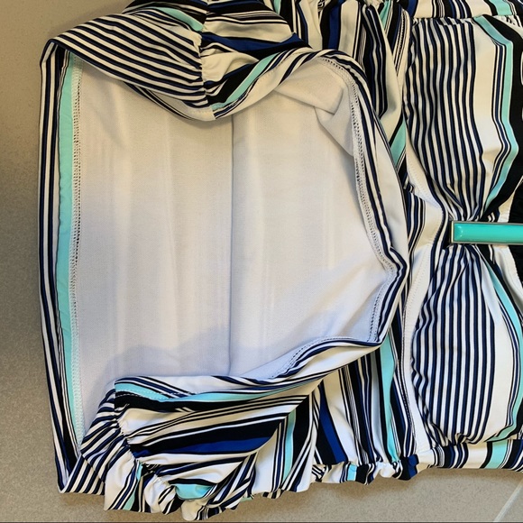 Ruched Tankini Swim Top Size S Halter Strapless - Picture 16 of 16